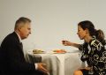 Dominique Ristori, Director General, JRC und Irene Feige beim Lunch