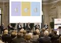 Panel discussion: f. l. t. r.: v. l. n. r.: Prof. Dr. Dr. h. c. Stefan Hradil, Joachim Fried, Dr. Klaus Draeger,